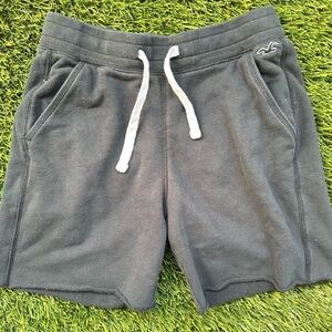 Hollister Gray Athletic Shorts with Drawstring Waistband